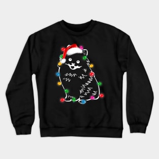 Christmas Lights Pomeranian Crewneck Sweatshirt